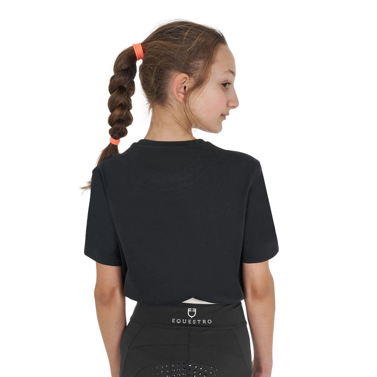 Girls' Flower Horse cotton T-shirt