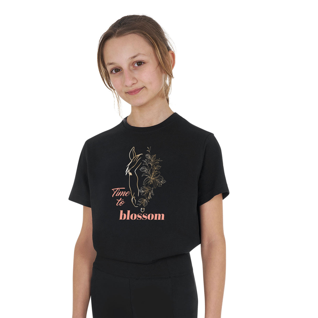 Girls' Time to Blossom cotton T-shirt