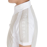 Equestro Boys' Slim Fit Competition Polo Shirt Four-Buttons #colour_grey