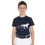 Equestro Boys' Slim Fit T-Shirt With Race Horse