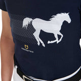 Equestro Boys' Slim Fit T-Shirt With Race Horse