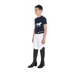 Equestro Boys' Slim Fit T-Shirt With Race Horse