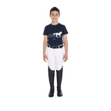 Equestro Boys' Slim Fit T-Shirt With Race Horse