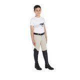 Equestro Boys' Slim Fit T-Shirt With Race Horse