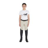 Equestro Boys' Slim Fit T-Shirt With Race Horse