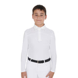 Equestro Boys' Long-Sleeved Polo Shirt With Buttons