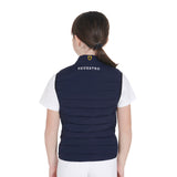Equestro Kids' Vest In Technical Fabric #colour_blue