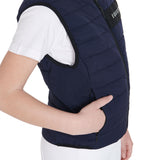 Equestro Kids' Vest In Technical Fabric #colour_blue