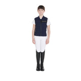 Equestro Kids' Vest In Technical Fabric #colour_blue