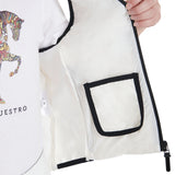 Equestro Kids' Vest In Technical Fabric #colour_white