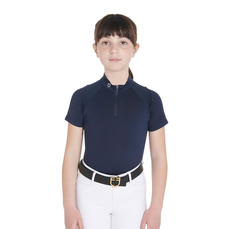 Equestro Kids' Slim Fit Training Polo Shirt High Performance