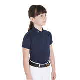 Equestro Kids' Slim Fit Training Polo Shirt High Performance