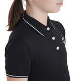 Equestro Kids' Slim Fit Polo Shirt In Antibacterial Technical Fabric