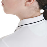 Equestro Kids' Slim Fit Polo Shirt In Antibacterial Technical Fabric