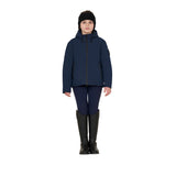 Equestro Unisex Kids Waterproof And Windproof Nylon Jacket #colour_blue