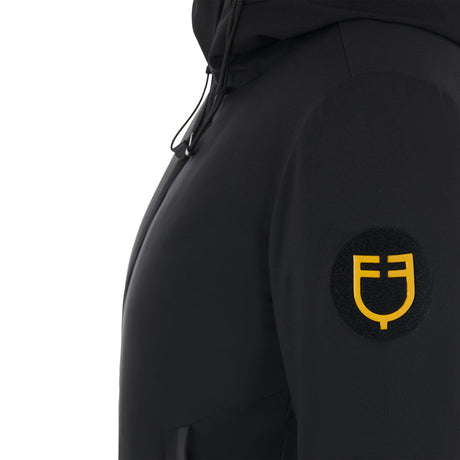 Equestro Unisex Kids Waterproof And Windproof Nylon Jacket #colour_black