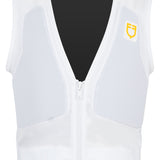 Equestro Kids' Level 2 Back Protector With Chest Padded #colour_white