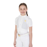 Equestro Kids' Level 2 Back Protector With Chest Padded #colour_white