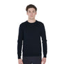 Equestro Men's Crewneck Sweater In Merino Wool #colour_blue