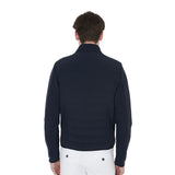 Equestro Men's Jacket In Perforated Technical Fabric #colour_blue