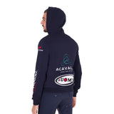 Men's sweatshirt with multi-logo hood