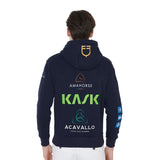 Men's sweatshirt with multi-logo hood