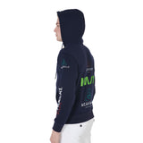 Men's sweatshirt with multi-logo hood