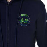 Men's sweatshirt with multi-logo hood