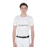 Equestro Men's Slim Fit T-Shirt With Logo On The Chest #colour_white