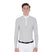 Men's long-sleeved polo shirt in technical fleece fabric