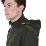 Equestro Men's Three-Layer Technical Raincoat #colour_green