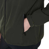 Equestro Men's Three-Layer Technical Raincoat #colour_green