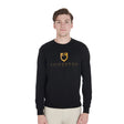 Equestro Men's Cotton Crewneck Sweatshirt With Logo On The Chest #colour_black