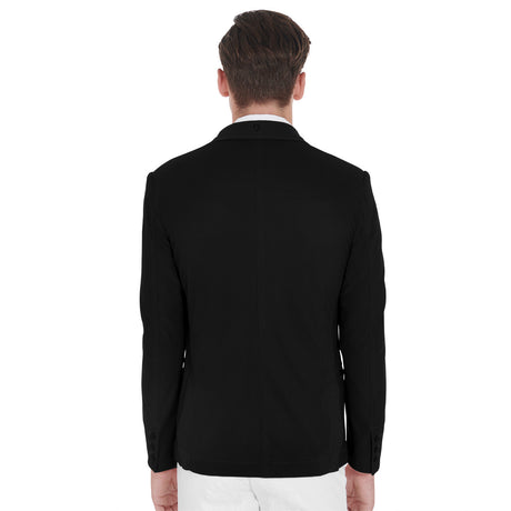 Men's competition jacket three buttons perforated fabric