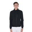 Equestro Men's Jacket In Technical Fabric With Pull-Out Hood #colour_black
