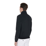 Equestro Men's Jacket In Technical Fabric With Pull-Out Hood #colour_black