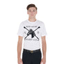Equestro Men's Slim Fit T-Shirt With Equestrian Print #colour_white