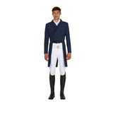 Equestro Men's Competition Dressage Tailcoat In Technical Fabric #colour_blue