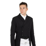 Equestro Men's Competition Dressage Tailcoat In Technical Fabric #colour_black