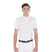 Equestro Men's Slim Fit Polo Shirt In Technical Fabric With Piping #colour_white
