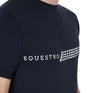 Equestro Men's Slim Fit T-Shirt With Contrasting Print #colour_blue