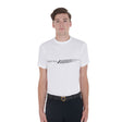 Equestro Men's Slim Fit T-Shirt With Contrasting Print #colour_white