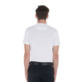 Equestro Men's Slim Fit T-Shirt With Contrasting Print #colour_white