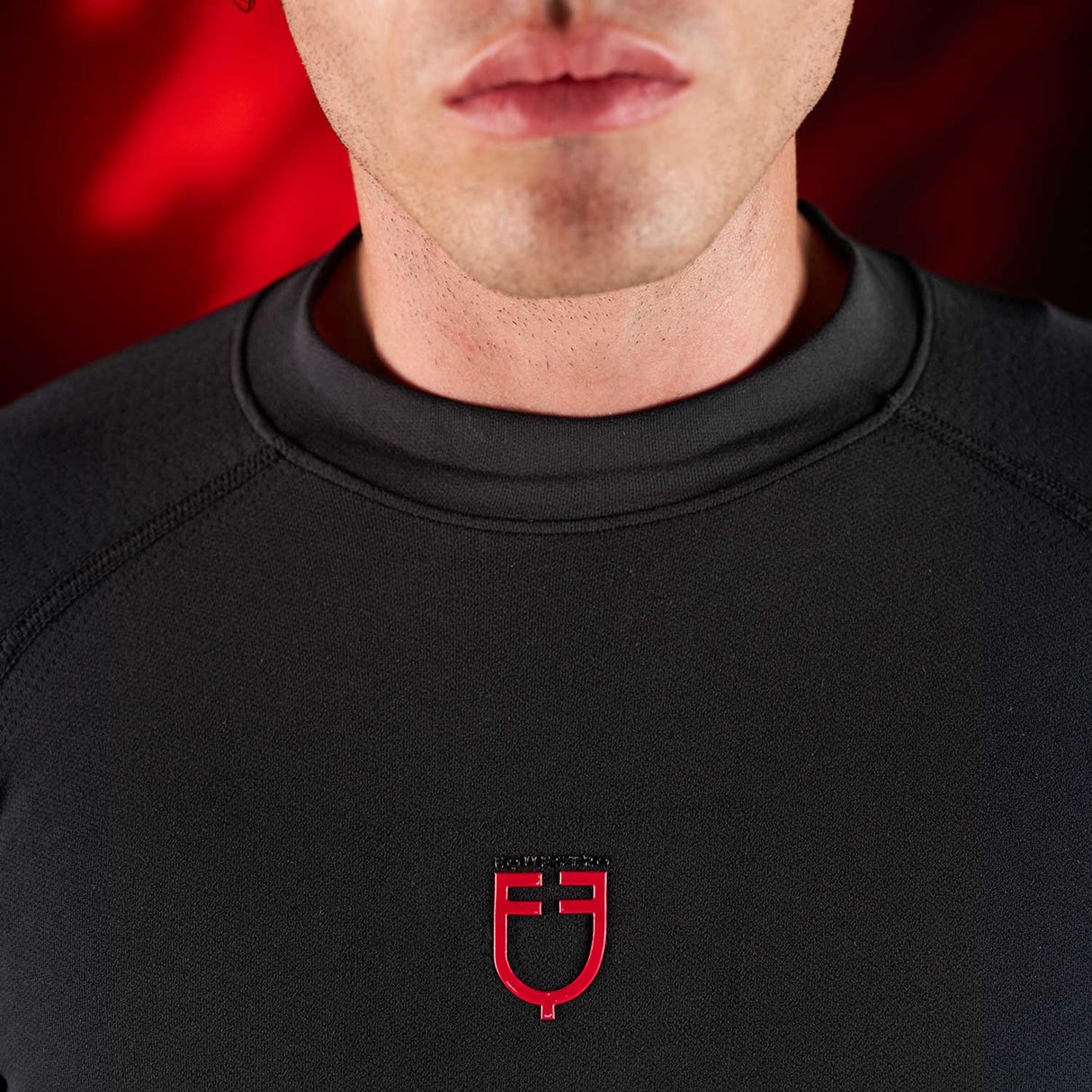 Equestro Equestro Ridertechnology Men's Base Layer Long Sleeves #colour_black