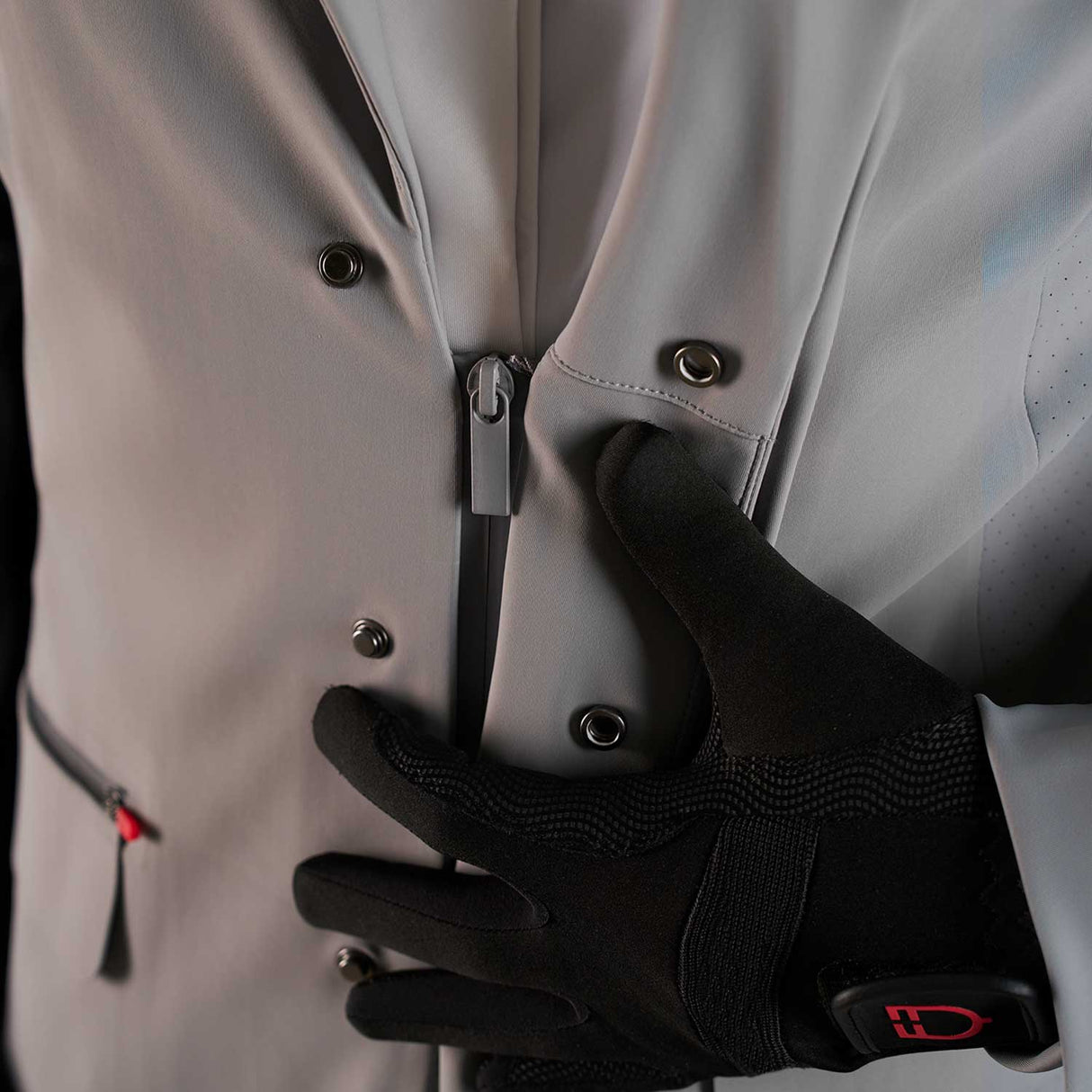 Equestro Equestro Ridertechnology Men's Competition Jacket Heat-Sealed Seams #colour_grey