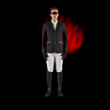 Equestro Equestro Ridertechnology Men's Competition Jacket Heat-Sealed Seams #colour_black