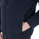 Equestro Men's Waterproof Jacket With Teddy Inserts #colour_blue