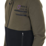 Equestro Men's Hooded Sweatshirt With Fleece Inside #colour_green