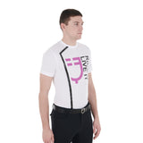 Equestro Men's Ride It Live It Slim Fit T-Shirt With Logo #colour_white