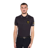 Equestro Man's Scuderia Equestro Collection Polo #colour_black